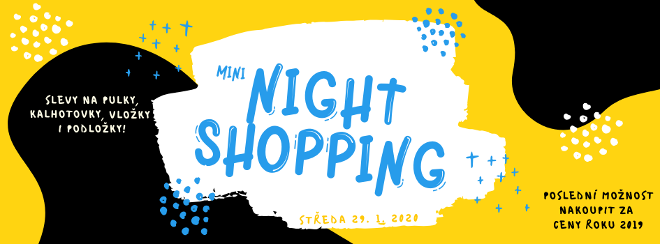 night shopping banner